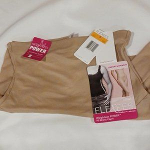 Flexees Shape wear Capris by Maidenform;  beige; size small